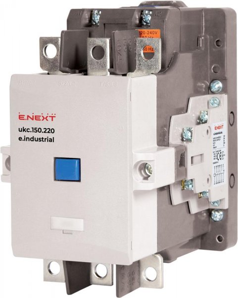 I.0090007 Контактор e.industrial.ukc.150.220, 150А, 220В, 1no+1nc