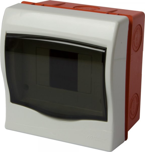 S0290014u Корпус пластиковый встраиваемый 4модульный e.plbox.stand.w.04mU Multusan