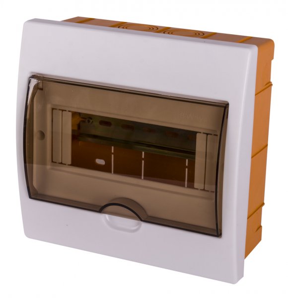S029101 Корпус пластиковый 8-модульный e.plbox.stand.w.08k, встроенный
