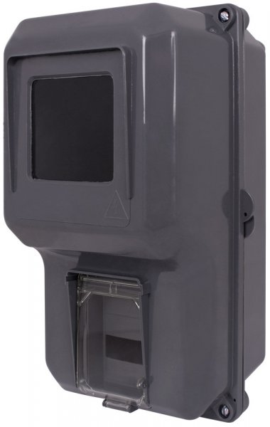 S0110001 Корпус пластиковый e.mbox.stand.plastic.n.f1 под однофазный счетчик, навесной, с комплектом метизов