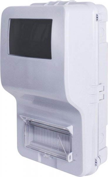 S0110011 Корпус пластиковый учетный e.plbox.stand.n.f3.7 IP54 навесной, под трехфазный счетчик, 7 модулей