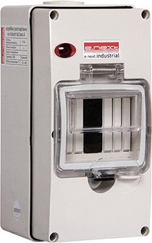 I0600001 Корпус розподільчий e.industrial.box.4, до 4-х модулів, вологозахищенний, IP65