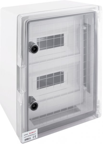 CP5113 Корпус ударопрочный из АБС-пластика e.plbox.300.400.165.24m.tr, 300х400х165мм, IP65 под 24 модуля