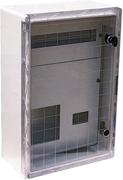 CP5214 Корпус удароміцний з АБС-пластика e.plbox.400.600.200.3f.20m.tr, 400х600х200мм, IP65 з прозорими дверцятами під 3ф 20мод