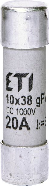 2625085 Предохранитель CH 10x38 gPV 20A 1000V DC (30kA) ETI
