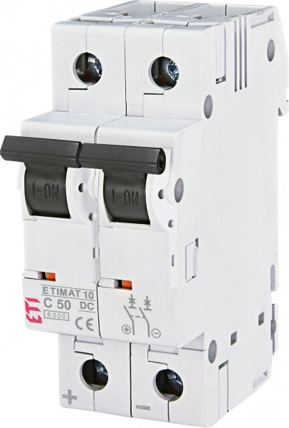 2138716 Автоматический выключатель ETIMAT 10 DC 2p C 16A (6 kA) ETI