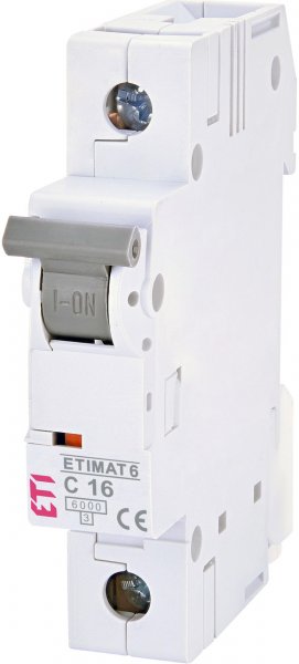 2141510 Автоматический выключатель ETIMAT 6 1p C 4A (6kA) ETI