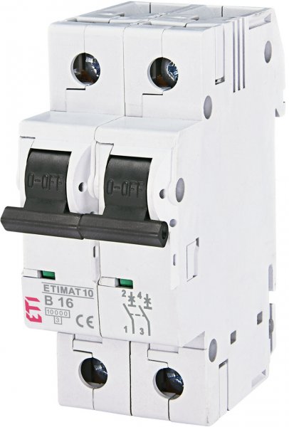 2123715 Автоматический выключатель ETIMAT 10  2p B 13А (10 kA) ETI