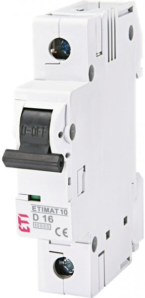 2151701 Автоматичний вимикач ETIMAT 10 1p D 0,5А (10 kA) ETI