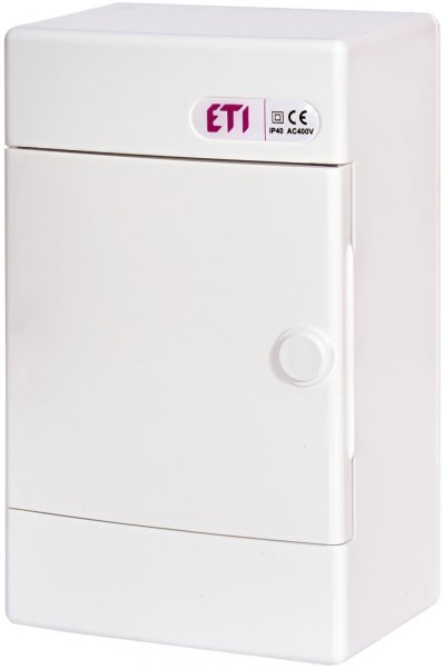 1100141 Щит зовнішн. розподільний ECT 4 PO (4мод.білі дверцята) ETI