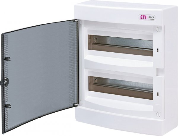 1101003 Щит зовнішн. розподільний ECT 24PT (24мод.проз.дверцята) ETI