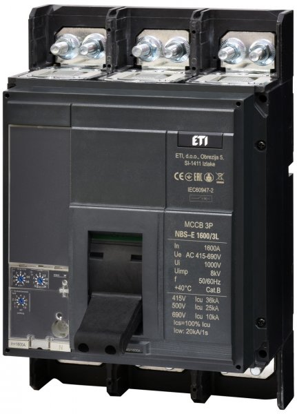 4673163 Авт. выключатель NBS-E 1600/3L 1600A (36kA, (0.4-1)In/(1.5-10)Ir) 3P ETI