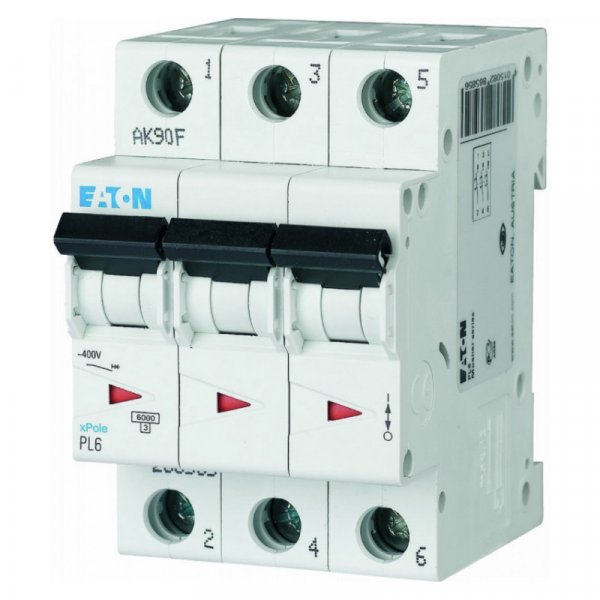 Автоматический выключатель PL6-D40/3 D 3P 40А 6kA Eaton 286617
