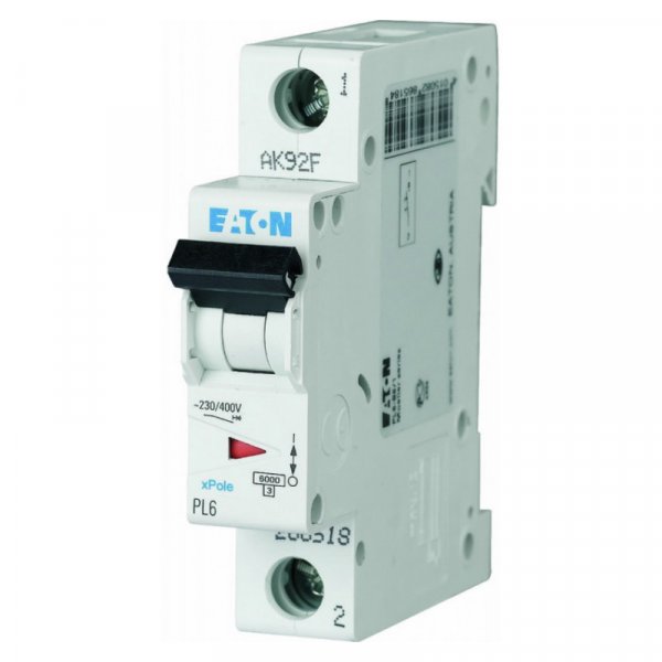 Автоматический выключатель PL6-D32/1 D 1P 32А 6kA Eaton 286548