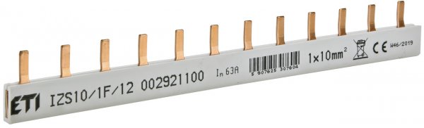 2921100 Шина живлення IZS 10/1F/12 (10мм2, 1P, 0.21м, Pin, 12mod.) ETI