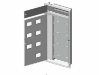 Щит этажный ЩЭ-7- 02 (без слаботочного отсека) 640х1440х140 встраиваемый Билмакс