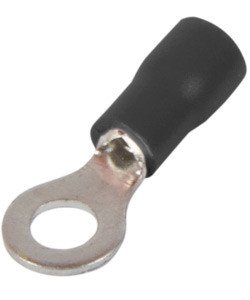 S1036031 Изолированный наконечник e.terminal.stand.rv2.2.6.black 1.5-2.5 кв.мм, черный, 100шт