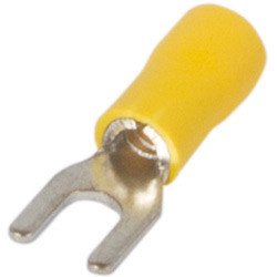 S2036030 Изолированный наконечник вилочный e.terminal.stand.sv.3,5.4.yellow 2.5-4 кв.мм, желтый, 100шт