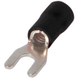 S2036052 Ізольований наконечник вилковий e.terminal.stand.sv.5,5.8.black 4-6 кв.мм, чорний, 100шт