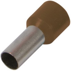 S3036051 Изолированный наконечник втулочный e.terminal.stand.e10-12.brown 10,0 кв.мм, коричневый, 100шт