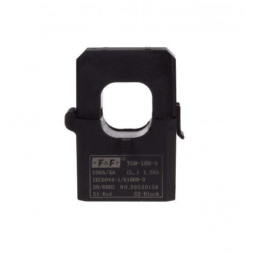 Трансформатор тока F&F TOM-125-5, 125/5, с разборным сердечником
