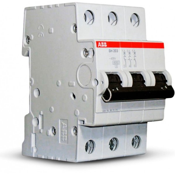 Автоматический выключатель ABB SH 203 3Р 32A C 6кА compact home SH200 2CDS213001R0324