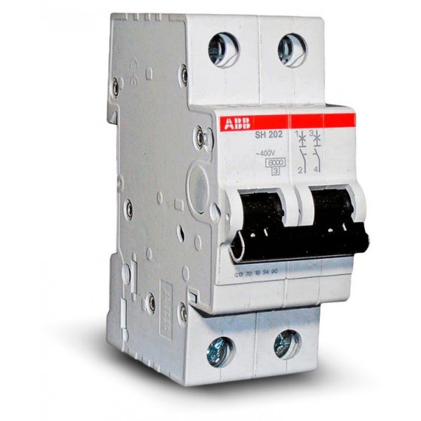 Автоматический выключатель ABB SH 202 2Р 10A B 6кА compact home SH200 2CDS212001R0105