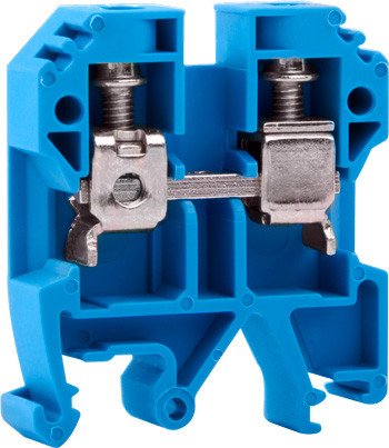 P049020 Клемна колодка набірна на DIN-рейку e.tc.din.pro.10.blue, синя, без кришки E.NEXT