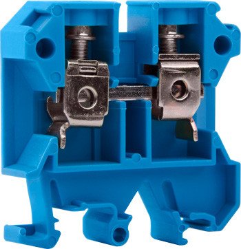 P049021 Клеммная колодка наборная на DIN-рейку e.tc.din.pro.16.blue, синяя, без крышки E.NEXT