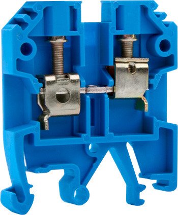 P049024 Клемна колодка набірна на DIN-рейку e.tc.din.pro.4.blue, синя, без кришки E.NEXT