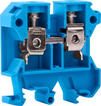 P049026 Клемна колодка набірна на DIN-рейку e.tc.din.pro.6.blue, синя, без кришки E.NEXT