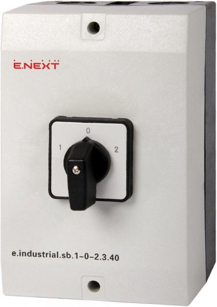 Пакетный переключатель в корпусе e.industrial.sb.1-0-2.3.40, 3р, 40А (1-0-2) i0360006