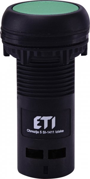 Кнопка моноблочная углубленная ECF-01-G (1NC, зеленая) 4771461