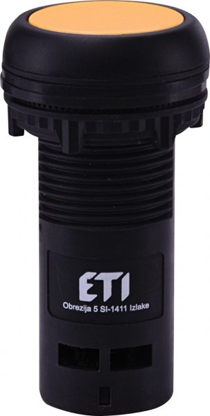 Кнопка моноблочная углубленная ECF-01-Y (1NC, желтая) 4771462