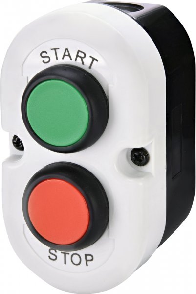 Кнопковий пост 2-модул. ESE2-V4 (Compact, "START/STOP", зелений/червоний, корп. сіро-чорний) 4771442 ETI