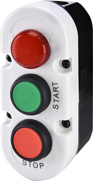 Кнопковий пост 3-модул. ESE3-V8 (Compact, "START/STOP" з ламп. LED240V AC, червон./зелен./червон.) 4771446 ETI