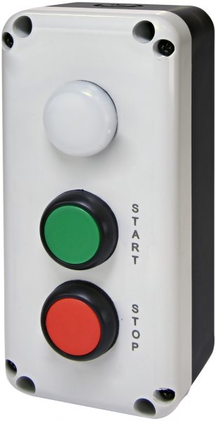 Кнопковий пост 3-модул. ESB3-V8 (Standart, "START/STOP" з ламп. LED240V AC, червона/зелена/біла) 4771628 ETI