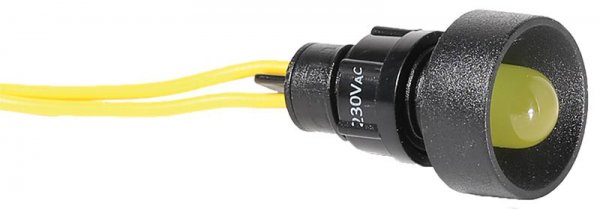 Лампа сигнальна LS LED 10 Y 230 (10мм, 230V AC, жовта) 4770812 ETI