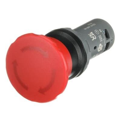 CE4T-10R-02 Кнопка аварийного отключения 40мм 2НЗ, отпускание оборотом 1SFA619550R1051