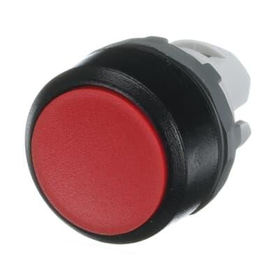 MP1-10R Кнопка скрытая, без фикс., черный пласт. кольцо, красное 1SFA611100R1001