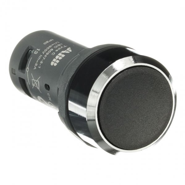 CP1-30B-10 Кнопка прихована 1НВ, без фікс., хром. мет. кільце, чорна 1SFA619100R3016 ABB