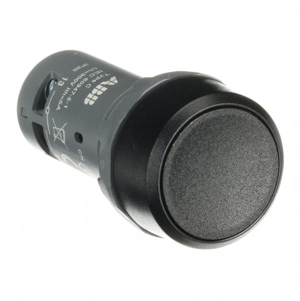 CP1-10B-11 Кнопка прихована 1НВ+1НЗ, без фікс., чорне пласт. кільце, чорна 1SFA619100R1076 ABB