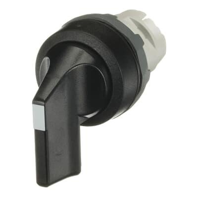M2SS5-10B Переключатель с фикс. А-C, с тумб., черный пласт. кольцо, черный 1SFA611204R1006