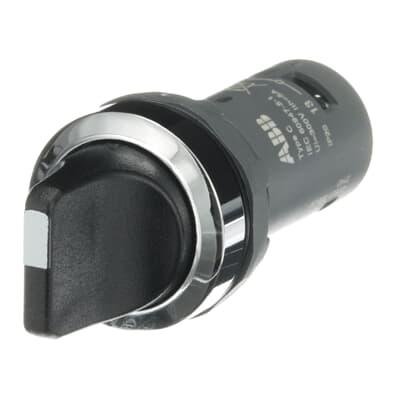 C2SS1-30B-20 Перемикач з фікс. "B-C" 2НВ, хром. мет. кільце, чорний 1SFA619200R3026 ABB