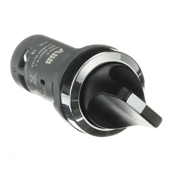 C2SS2-30B-20 Перемикач з фікс. "А-C" 2НВ, хром. мет. кільце, чорний 1SFA619201R3026 ABB