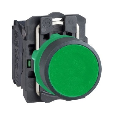 XB5AA31 Кнопка без фиксации 1NO зеленая Schneider Electric