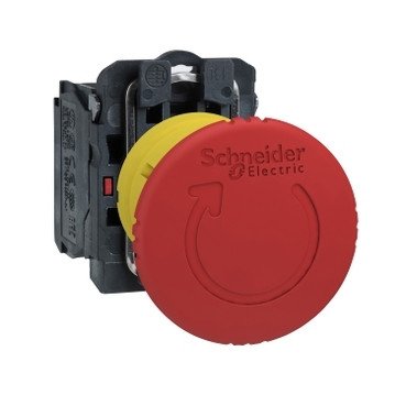 XB5AS8442 Кнопка аварийной остановки "грибок" (возврат поворотом) 1NC красная Schneider Electric