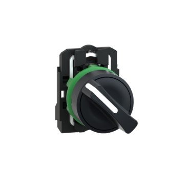 XB5AD21 Переключатель на 2 положения с фиксацией 1NO черный Schneider Electric