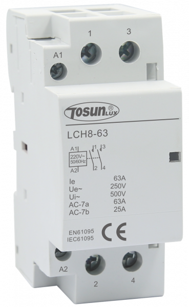 Модульний контактор LCH8-32 32A 2P 2NO TOSUNLux