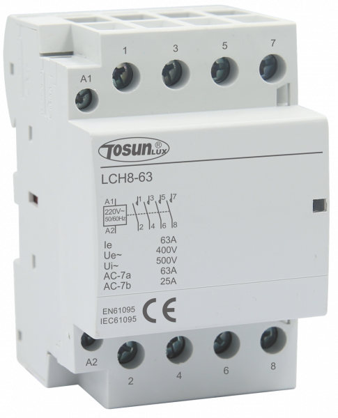 Модульний контактор LCH8-63 63A 4P 4NO TOSUNLux